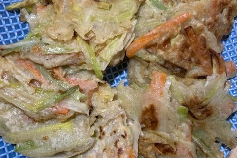 Cliquez pour zoomer ! Yachaejeon – Pancakes de légumes coréens Thermomix par Nessi