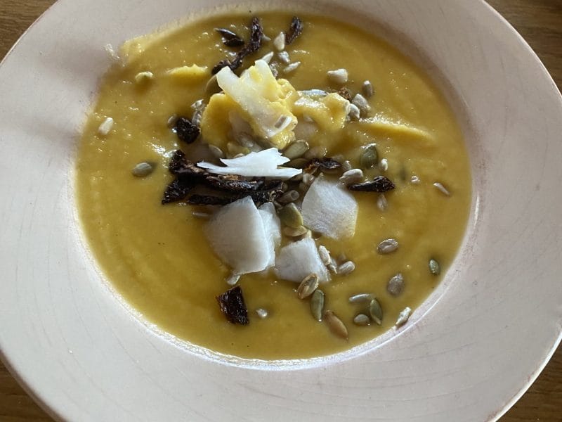 Cliquez pour zoomer ! Velouté de butternut et panais à la fourme d’Ambert Thermomix par Nessi