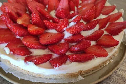Cliquez pour zoomer ! Tarte aux fraises sans cuisson Thermomix par Celine83500