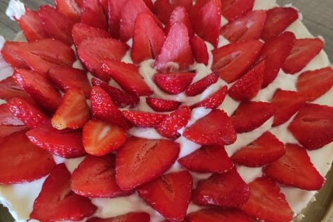 Cliquez pour zoomer ! Tarte aux fraises sans cuisson Thermomix par Celine83500