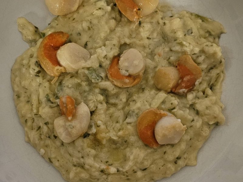 Cliquez pour zoomer ! Risotto aux Saint Jacques et poireaux Thermomix par 2931manitou