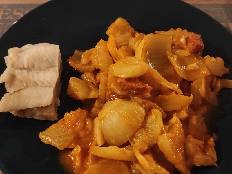 Cliquez pour zoomer ! Fondue de fenouil au chorizo Thermomix par marie_miimii