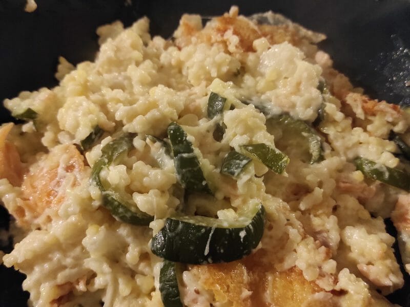 Cliquez pour zoomer ! Gratin de perles, saumon et courgettes Thermomix par marie_miimii