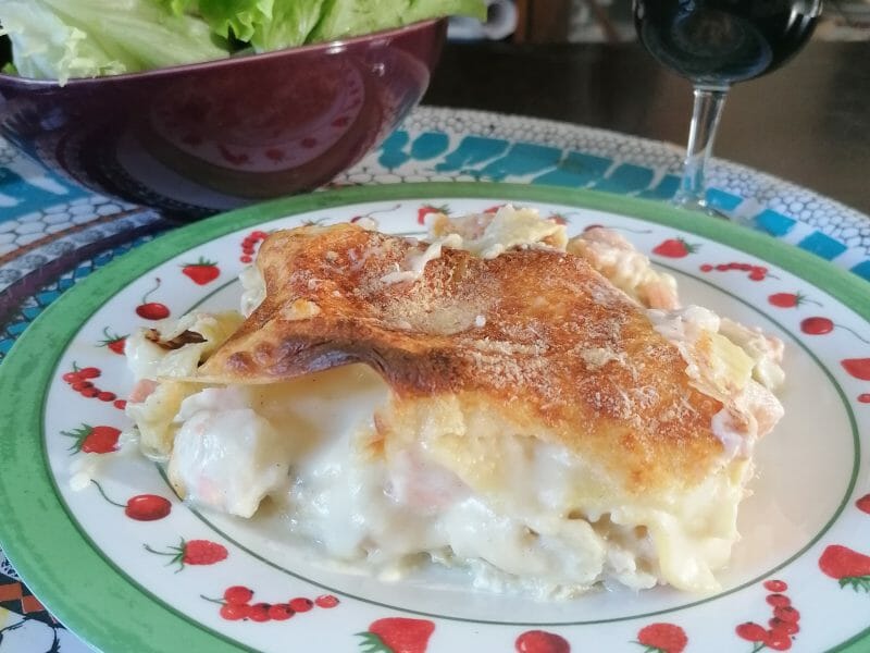 Cliquez pour zoomer ! Lasagnes au saumon et poireaux Thermomix par cindy_277