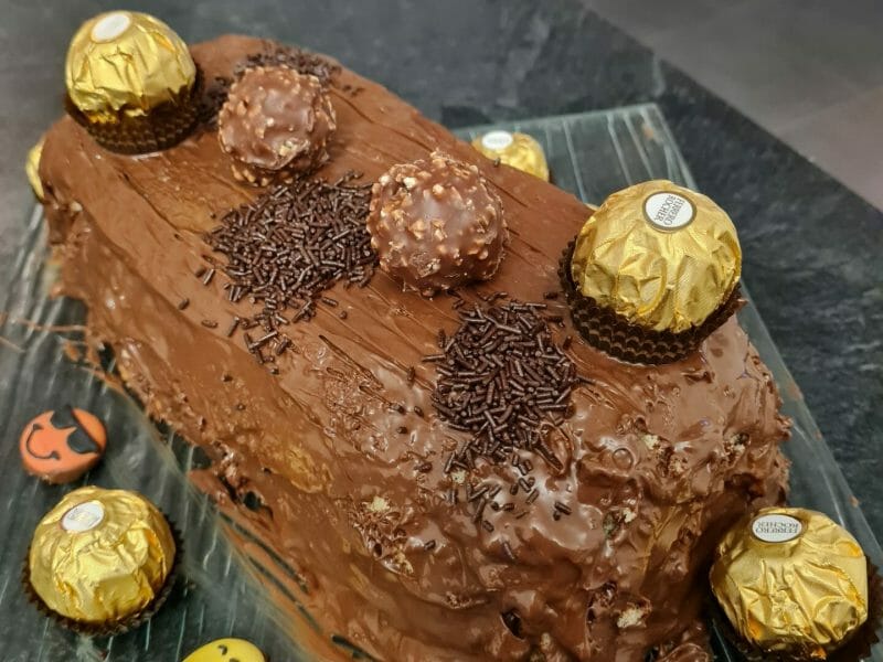 Cliquez pour zoomer ! Bûche Ferrero Rocher Thermomix par ingrid1402