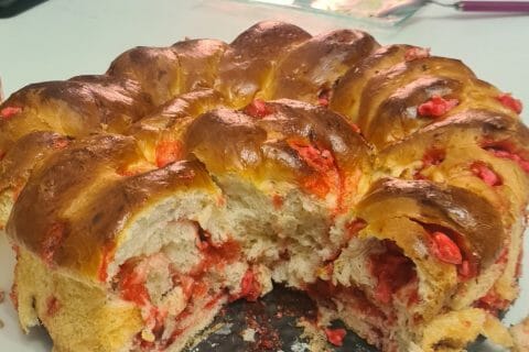 Cliquez pour zoomer ! Brioche aux pralines roses Thermomix par welsia