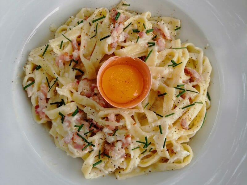 Cliquez pour zoomer ! Pâtes carbonara Thermomix par melmathys