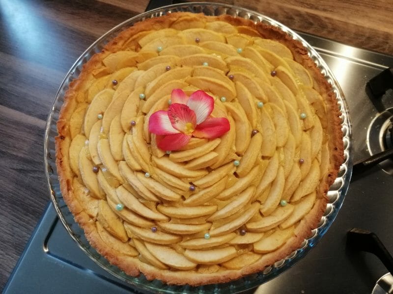 Cliquez pour zoomer ! Tarte aux pommes alsacienne Thermomix par melmathys