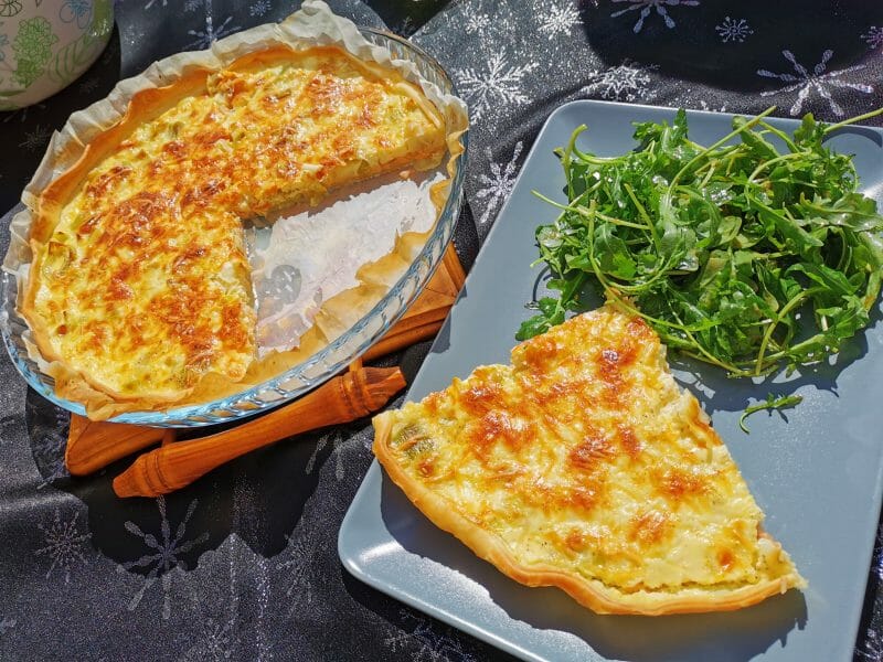 Cliquez pour zoomer ! Quiche Poireaux et Saumon Thermomix par melmathys