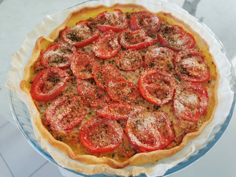 Cliquez pour zoomer ! Tarte salée façon tomates farcies Thermomix par melmathys