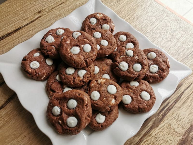 Cookies aux pépites de chocolat blanc au Thermomix - Cookomix