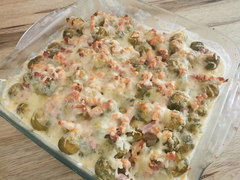 Cliquez pour zoomer ! Gratin de choux de Bruxelles au comté Thermomix par melmathys