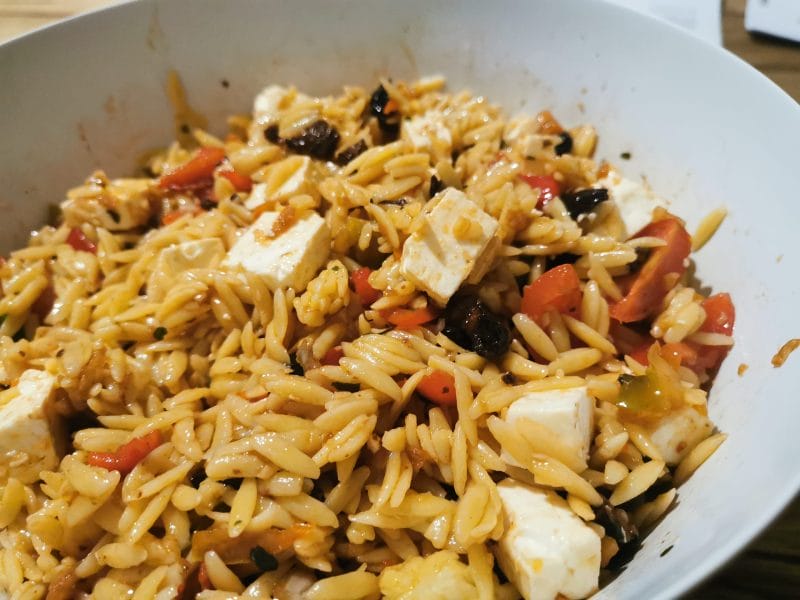 Cliquez pour zoomer ! Salade d’orzo à la méditerranéenne Thermomix par melmathys