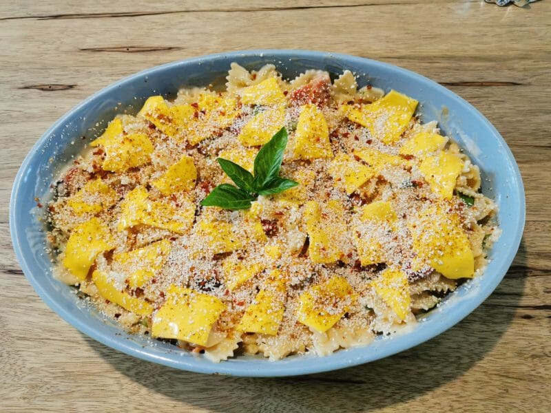 Cliquez pour zoomer ! Gratin de macaroni poivrons et chorizo Thermomix par melmathys