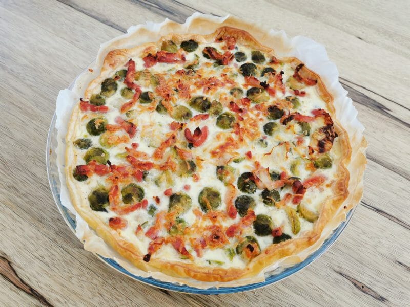 Cliquez pour zoomer ! Quiche aux choux de Bruxelles et lardons Thermomix par melmathys