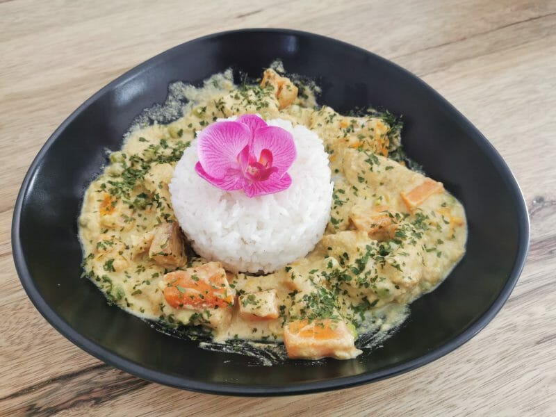 Cliquez pour zoomer ! Curry de poulet aux patates douces Thermomix par melmathys