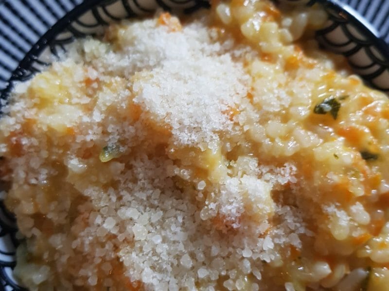 Cliquez pour zoomer ! Risotto aux carottes et parmesan Thermomix par delphinecaf