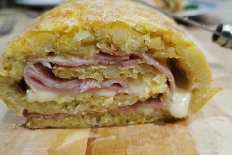 Cliquez pour zoomer ! Roulé de pommes de terre, jambon et reblochon Thermomix par elodie_594
