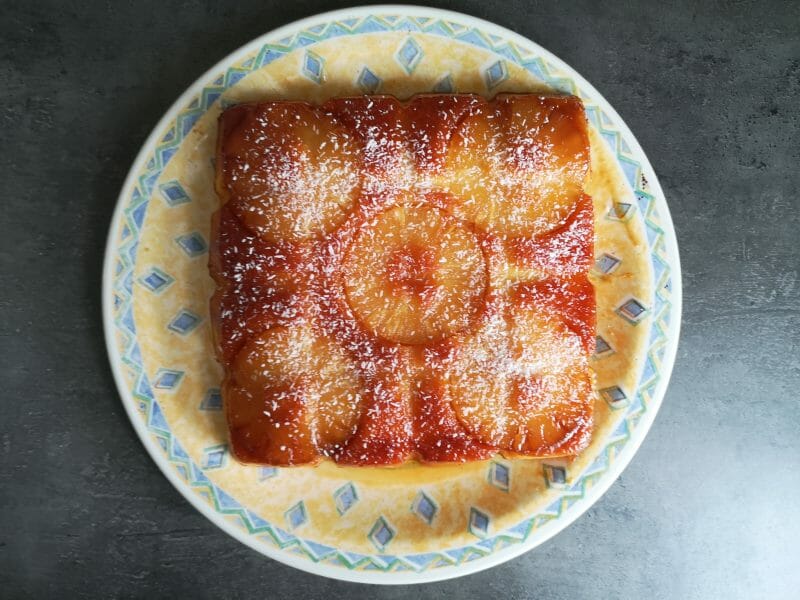 Cliquez pour zoomer ! Gâteau renversé à l’ananas Thermomix par Cartophe