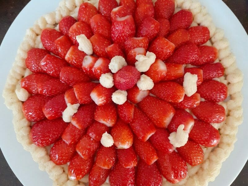 Cliquez pour zoomer ! Tarte aux fraises sans cuisson Thermomix par gigi2861