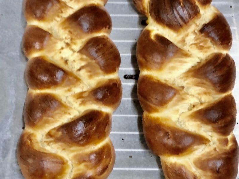 Cliquez pour zoomer ! Brioche tressée à la mie filante Thermomix par clydou