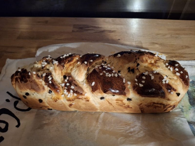 Cliquez pour zoomer ! Brioche mascarpone et fruits confits Thermomix par Odyle