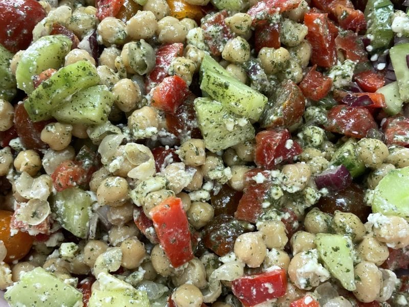 Cliquez pour zoomer ! Salade de pois chiches Thermomix par Sabyund