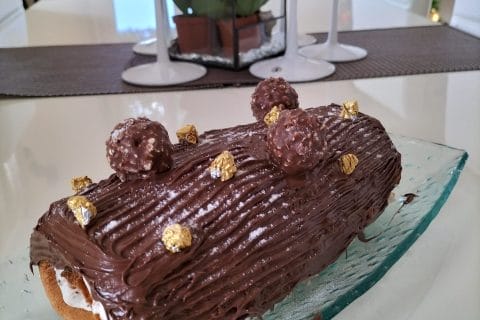 Cliquez pour zoomer ! Bûche Ferrero Rocher Thermomix par tarteamande