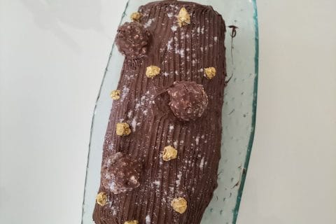 Cliquez pour zoomer ! Bûche Ferrero Rocher Thermomix par tarteamande