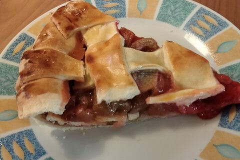 Cliquez pour zoomer ! Tarte aux fraises et à la rhubarbe Thermomix par daniele_81