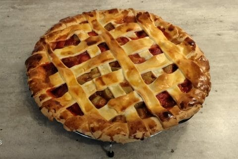 Cliquez pour zoomer ! Tarte aux fraises et à la rhubarbe Thermomix par daniele_81