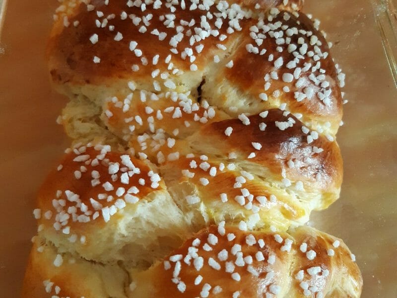 Cliquez pour zoomer ! Brioche tressée à la mie filante Thermomix par Florence