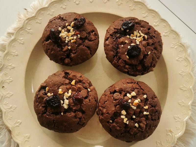 Cliquez pour zoomer ! Cake au chocolat et cranberries Thermomix par emi_eml