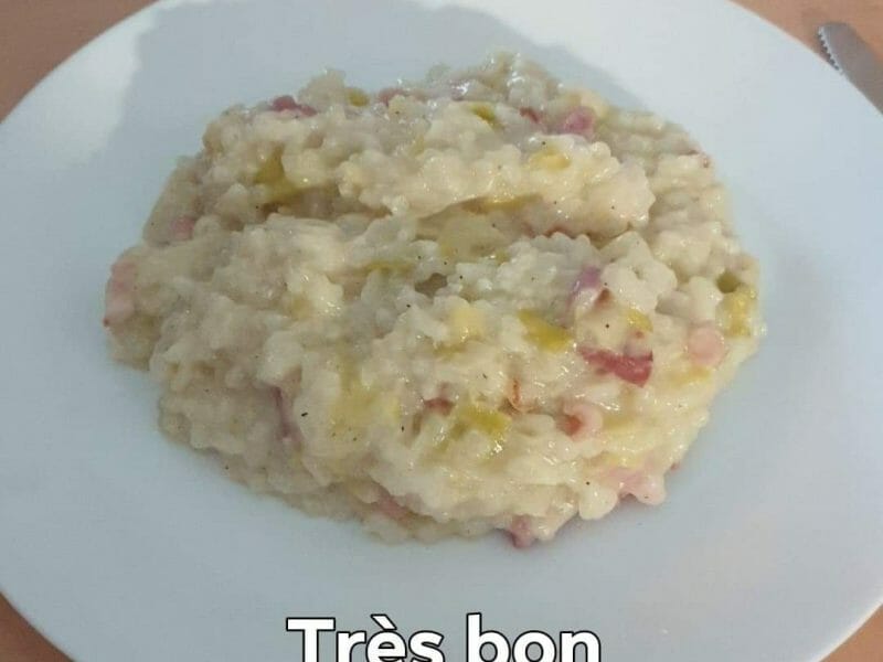 Cliquez pour zoomer ! Risotto poireaux et lardons Thermomix par titof62