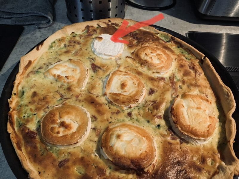 Cliquez pour zoomer ! Tarte courgette, jambon & chèvre Thermomix par emy_25
