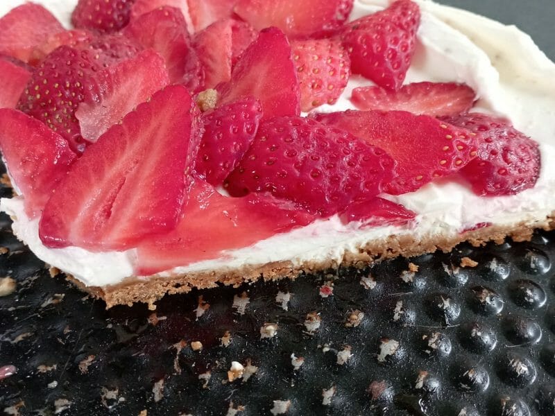 Cliquez pour zoomer ! Tarte aux fraises sans cuisson Thermomix par marion_458