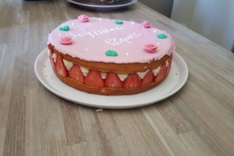 Cliquez pour zoomer ! Fraisier au Thermomix