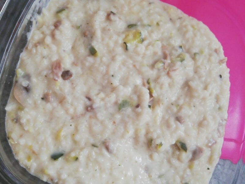 Cliquez pour zoomer ! Risotto champignons et courgettes Thermomix par chrys_7