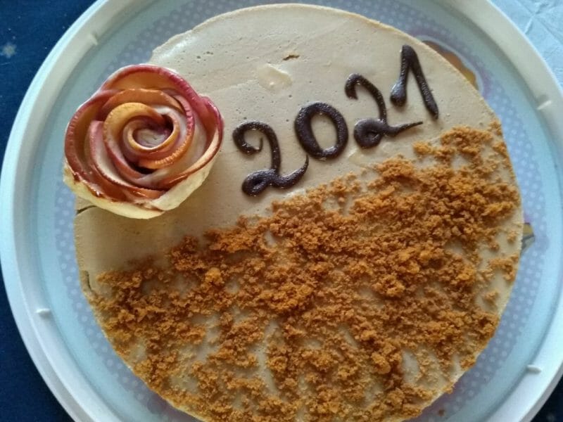 Cliquez pour zoomer ! Crémeux pommes spéculoos Thermomix par Marie