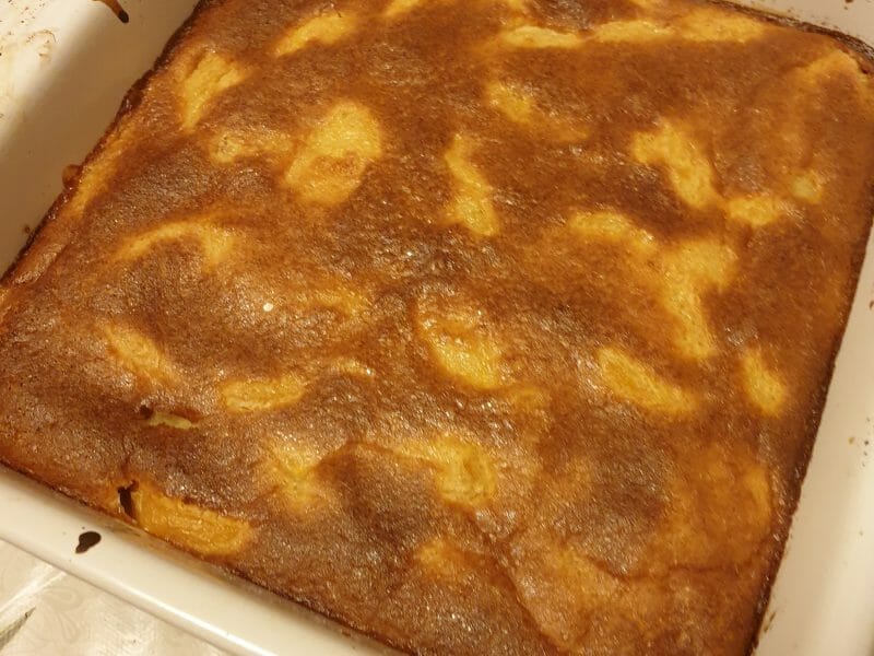 Cliquez pour zoomer ! Clafoutis aux pêches Thermomix par veronique_185