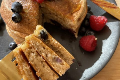 Cliquez pour zoomer ! Pancakes healthy flocons d’avoine et banane Thermomix par na_27