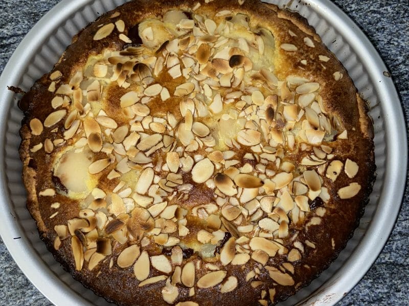 Cliquez pour zoomer ! Tarte aux poires sur lit de chocolat Thermomix par solene51