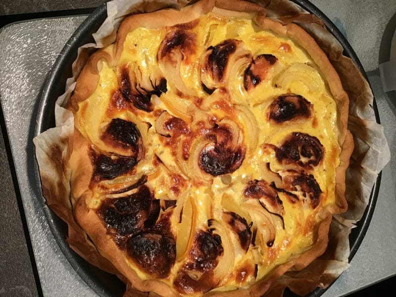 Cliquez pour zoomer ! Tarte courgettes, chèvre et pignons de pin Thermomix par tartinelu
