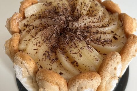 Cliquez pour zoomer ! Charlotte poire chocolat Thermomix par mariedelamelie