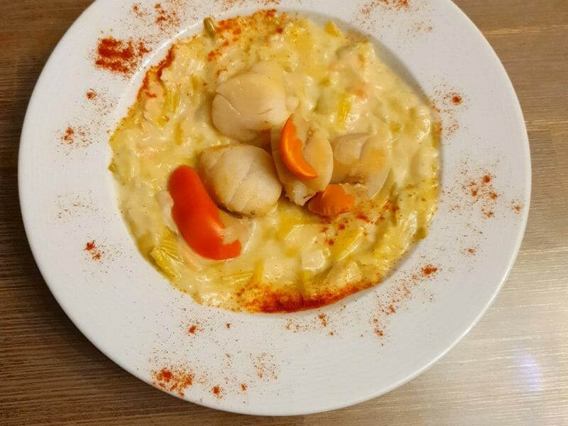 Cliquez pour zoomer ! Saint Jacques aux poireaux Thermomix par fify_fauve