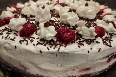 Cliquez pour zoomer ! Bûche forêt noire Thermomix par estelle07150