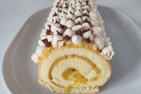 Cliquez pour zoomer ! Bûche au citron meringuée Thermomix par estelle07150