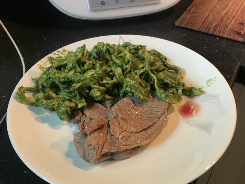 Cliquez pour zoomer ! Tagliatelles à la crème d’épinards Thermomix par Marionelise