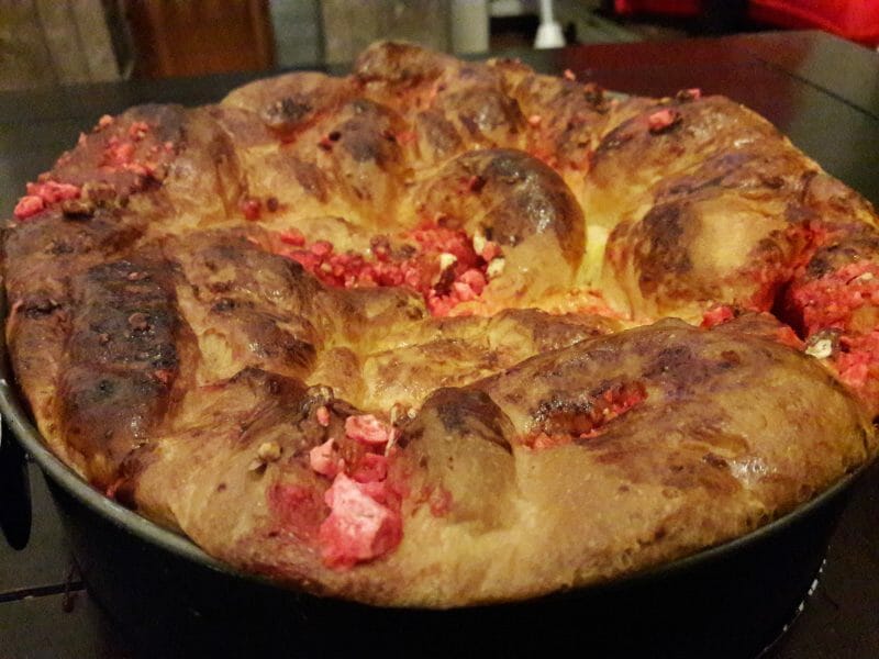 Cliquez pour zoomer ! Brioche aux pralines roses Thermomix par yuufemi