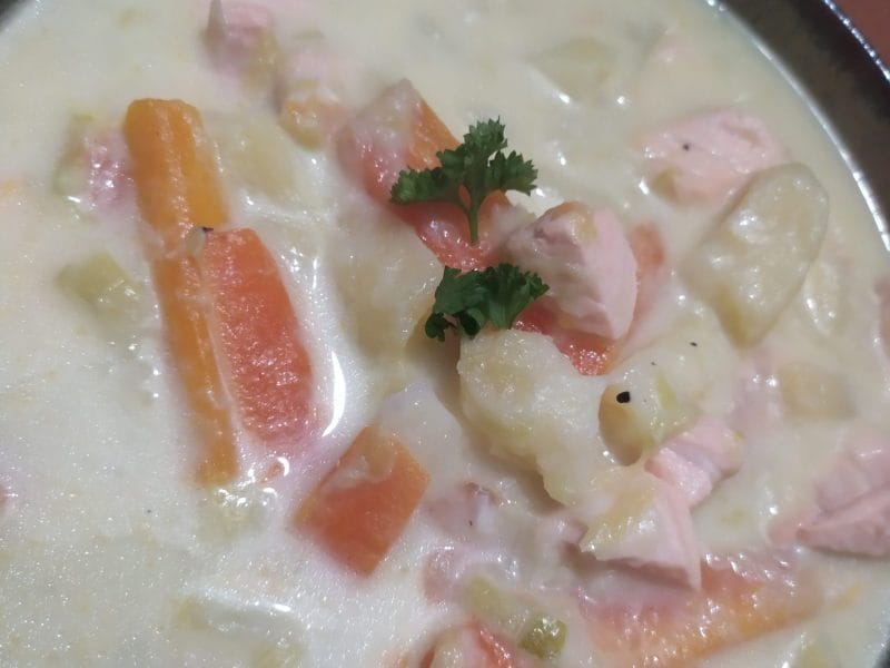 Cliquez pour zoomer ! Soupe de saumon à la finlandaise Thermomix par marindodouce2